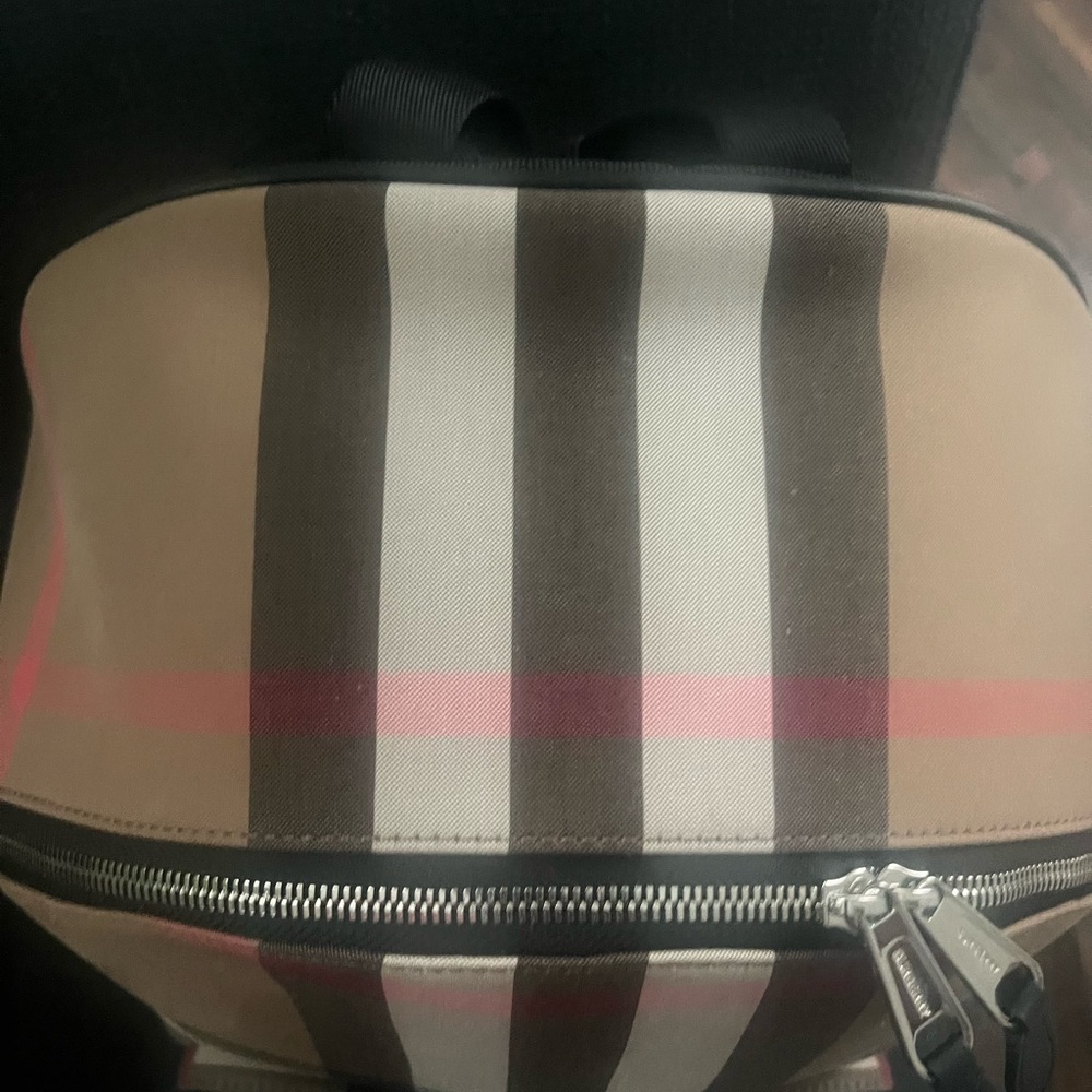 Burberry  Check Pattern backpack - Picture 15 of 15
